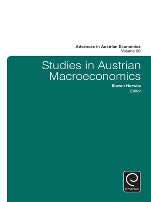 cover image of Advances in Austrian Economics, Volume 20